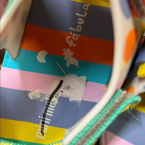 Mini Melissa sandals Ping Pong Fabula Size 4 New - Picture 6 of 6